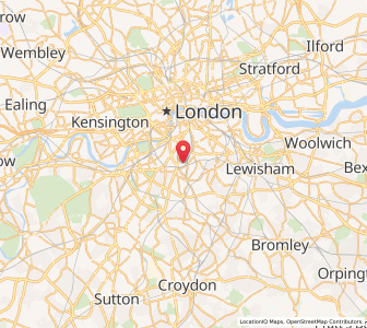 Map of Brixton, EnglandEngland