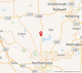 Map of Brixworth, EnglandEngland