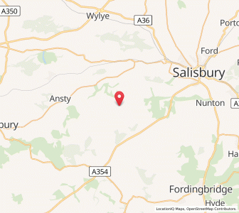 Map of Broad Chalke, EnglandEngland