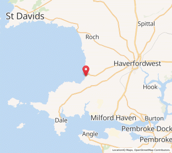 Map of Broad Haven, WalesWales