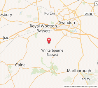 Map of Broad Town, EnglandEngland