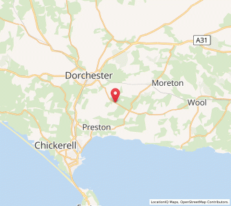 Map of Broadmayne, EnglandEngland