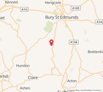 Map of Brockley Green, EnglandEngland