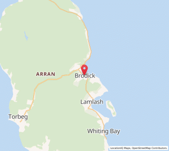 Map of Brodick, ScotlandScotland