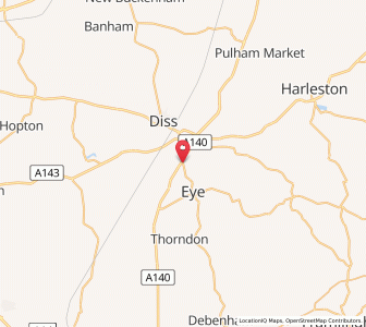 Map of Brome, EnglandEngland