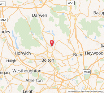 Map of Bromley Cross, EnglandEngland