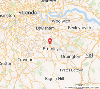 Map of Bromley, EnglandEngland