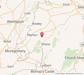 Map of Bromlow, EnglandEngland