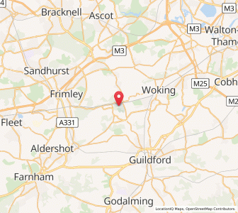 Map of Brookwood, EnglandEngland