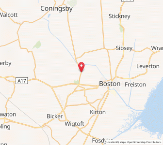 Map of Brothertoft, EnglandEngland