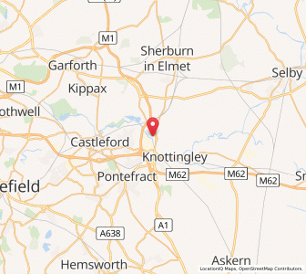 Map of Brotherton, EnglandEngland