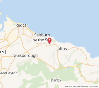 Map of Brotton, EnglandEngland