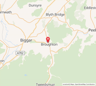 Map of Broughton, ScotlandScotland