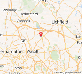 Map of Brownhills, EnglandEngland