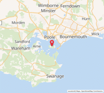 Map of Brownsea Island, EnglandEngland