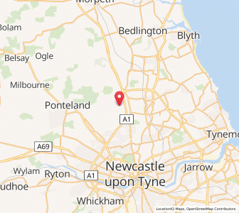 Map of Brunswick Village, EnglandEngland