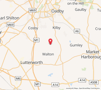 Map of Bruntingthorpe, EnglandEngland