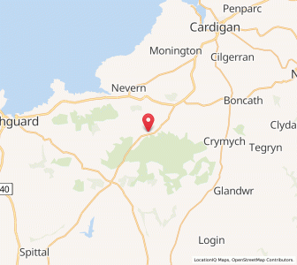 Map of Brynberian, WalesWales