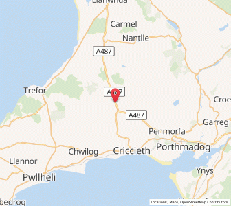 Map of Bryncir, WalesWales