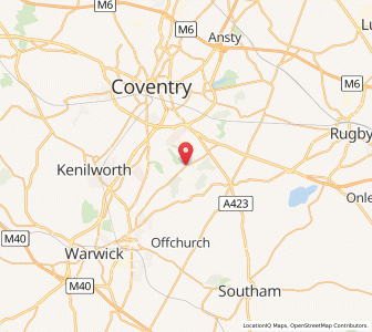 Map of Bubbenhall, EnglandEngland