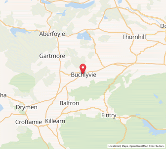 Map of Buchlyvie, ScotlandScotland