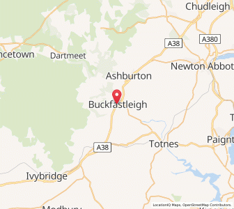 Map of Buckfastleigh, EnglandEngland