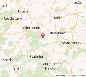 Map of Buckhorn Weston, EnglandEngland