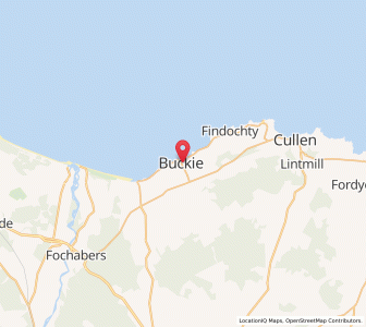 Map of Buckie, ScotlandScotland