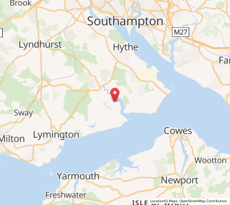 Map of Bucklers Hard, EnglandEngland