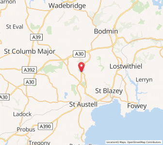 Map of Bugle, EnglandEngland