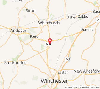 Map of Bullington, EnglandEngland