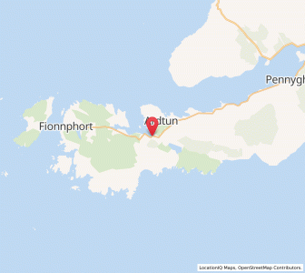 Map of Bunessan, ScotlandScotland