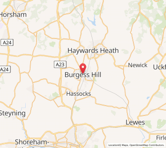 Map of Burgess Hill, EnglandEngland