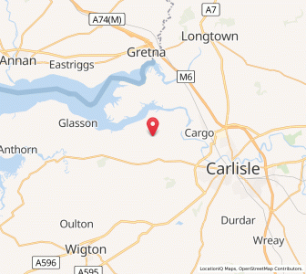 Map of Burgh by Sands, EnglandEngland