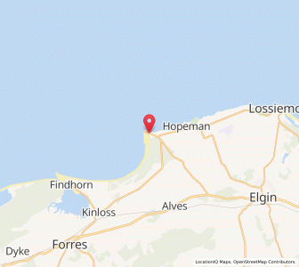 Map of Burghead, ScotlandScotland