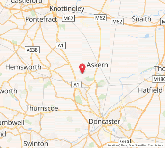 Map of Burghwallis, EnglandEngland