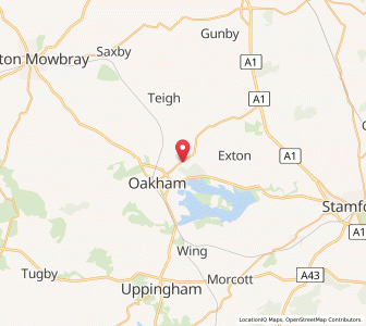 Map of Burley, EnglandEngland