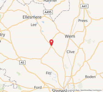 Map of Burlton, EnglandEngland