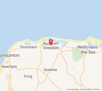 Map of Burnham Deepdale, EnglandEngland