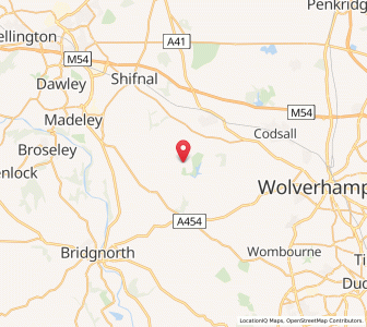 Map of Burnhill Green, EnglandEngland