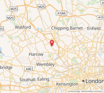 Map of Burnt Oak, EnglandEngland