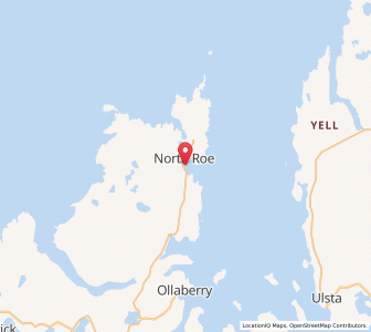 Map of Burravoe, ScotlandScotland