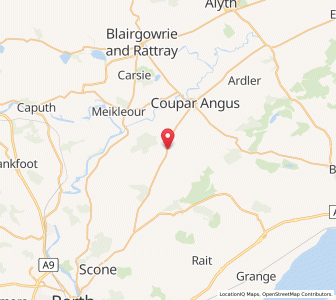 Map of Burrelton, ScotlandScotland