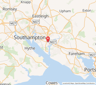 Map of Bursledon, EnglandEngland