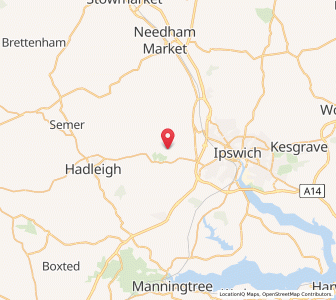 Map of Burstall, EnglandEngland