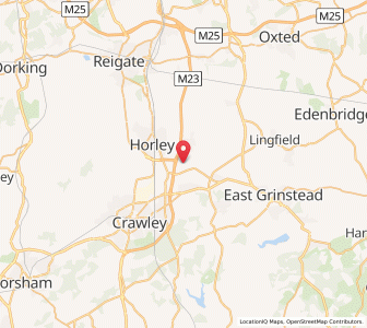 Map of Burstow, EnglandEngland