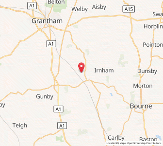 Map of Burton Coggles, EnglandEngland