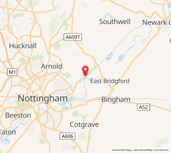 Map of Burton Joyce, EnglandEngland