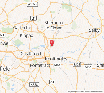 Map of Burton Salmon, EnglandEngland