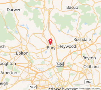 Map of Bury, EnglandEngland